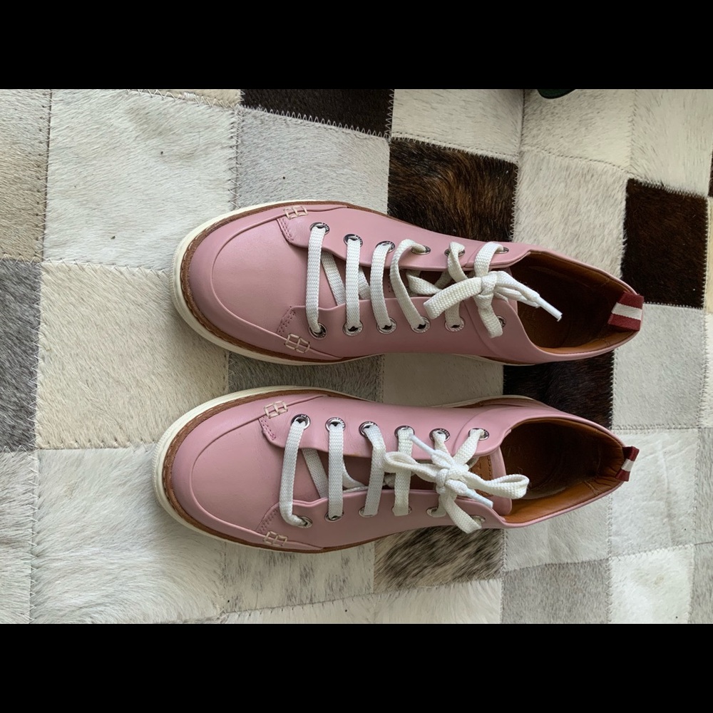 Bally dusty rose sneakers